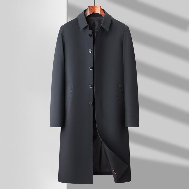 Autumn New Business Men's Jacket Business Administration Simple Versatile Lapel Commuter Windbreaker Jacket Men
