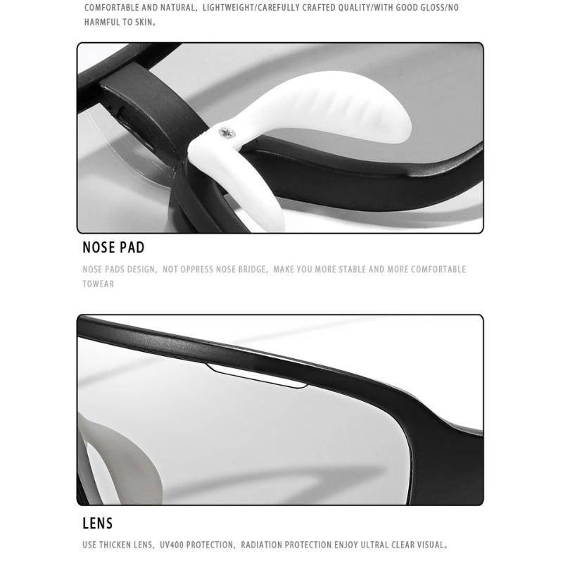 Men Women Polarized Photochromic Outdoor Windproof Road Cycling Eyewear Sports Cycling Fishing Sunglasses