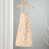 Floral Printed Kitchen Cooking Apron Breathable Anti-fouling Florist Apron Cotton Linen with Pocket Gardening Work Uniform