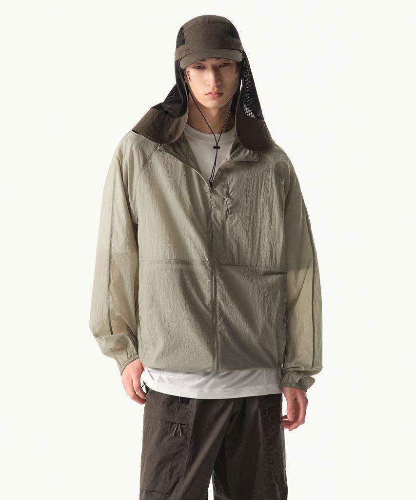 Musinsa Standard [City Leisure] Lightweight Packable Windbreaker Jacket 2 [Grayish Beige]