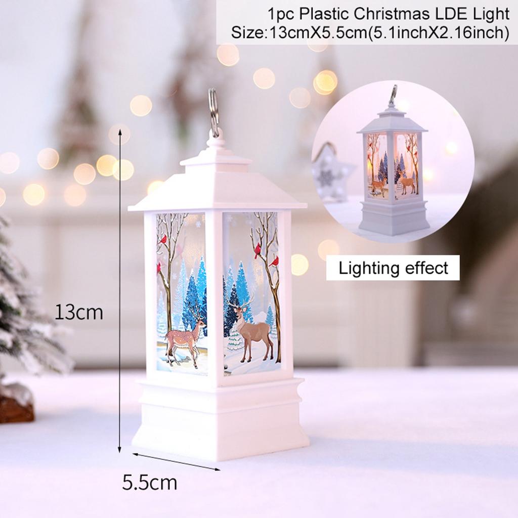 Christmas Lantern Light Ornament Merry Christmas Decorations for Home 2025 Navidad Christmas Tree Decor Xmas Gift New Year 2025
