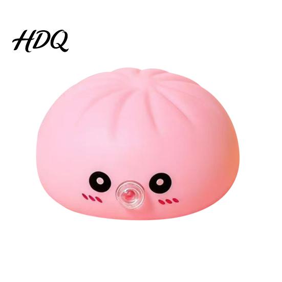 Steamed Bun Squeeze Toy Cartoon Expression Bubble Dumpling Stress Relief Gadget Fidget Hand Relaxation Decompression Tool