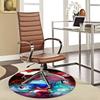 1pc Sonic the Hedgehog Anime Cartoon Design Round Carpet  Office Chair Mat, NonSlip Rug for Home Decor, Living Room, Bedroom, Game Room