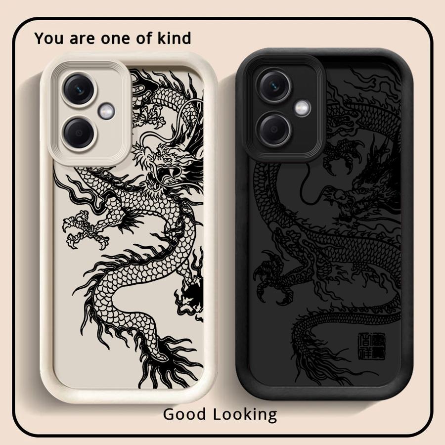 Telefoonhoesje voor Xiaomi Redmi Note 14 Pro Plus 12C A1 A2 A3 A4 14C 12s 12 Note 13 11s 10 11 13C Coole C-Chinese Draak