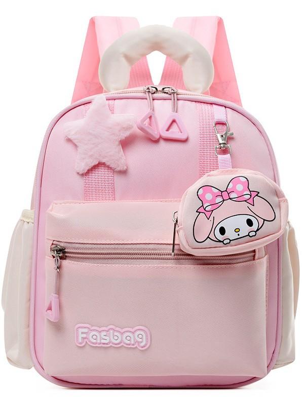 

New cartoon kindergarten schoolbag lightweight weight small class middle class boys and girls backpack children s backpack рожевий