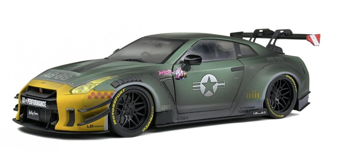 

Solido Nissan R35 Liberty Walk Army Fighter 2022 SOLIDO Liberty Walk Army Fighter Minicar 1/18 GT-R [Used]
