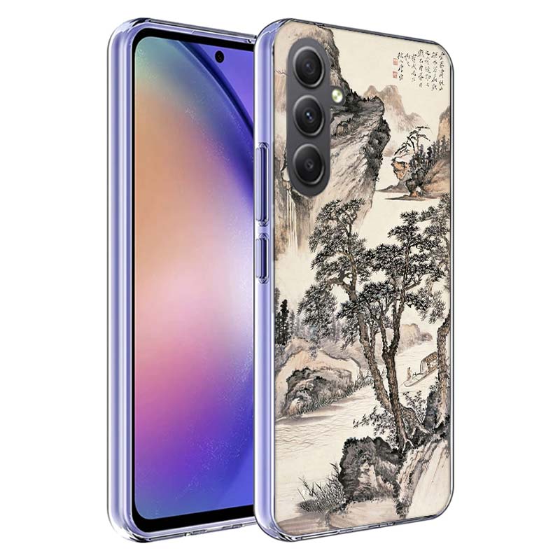 Chinese Style ink Painting Art Phone Case for Samsung A17 A37 A57 A07 A16 A26 A36 A56 A06 A02S A12 A22 A32 A52S A04S A14 A24 A34
