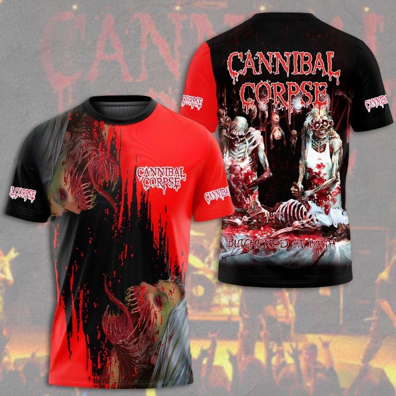 Fashion CANNIBAL CORPSE 3D T Shirt Women Men Summer Fashion Short Sleeve Tshirt Graphic Tees Streetwear Hip Hop TShirt