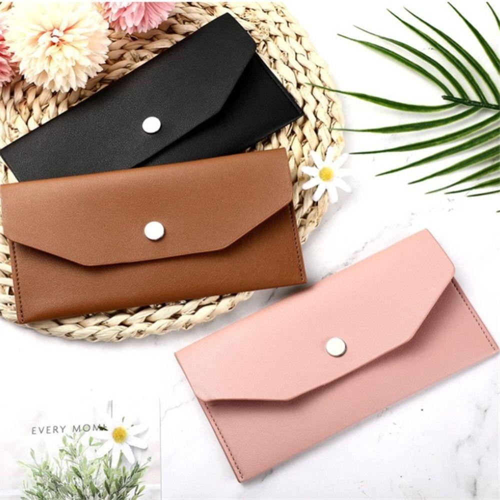 Portable Envelope Wallets Korean Style Change Bag Simple Women Long Clutch Bag  Female