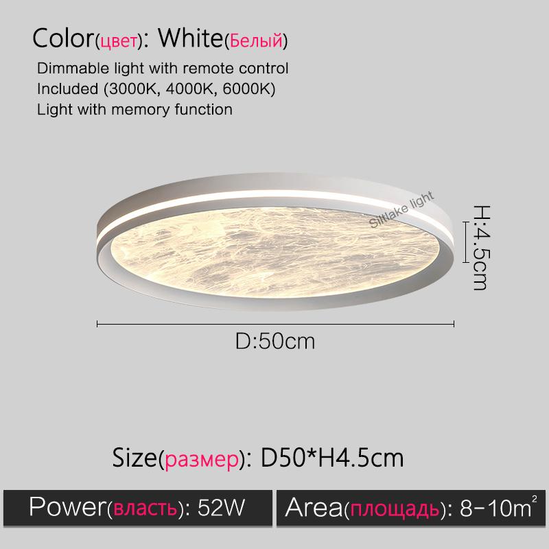

Потолочный светильник для спальни, цветное облако, минималистичный свет, роскошный современный простой светодиодный светильник полного спектра для защиты глаз в гостиной Diameter 50cm
