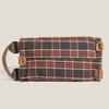 Retro bordeauxrotes Karomuster Handtasche Damen Schulstil Große Kapazität Schulter Rucksack Umwandelbare Tasche Damenmode Mochilas Mujer
