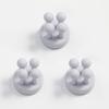Storage Hook, Wall Mounted Shaver Holder, Toothbrush Holder, 6/1 Piece, Bathroom Non Flushing Silicone Hook, Shaver Holder