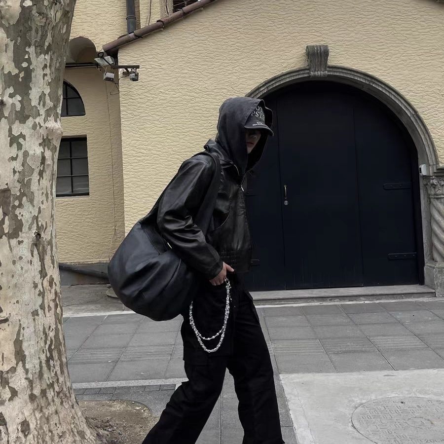 Washed mottled crossbody pleated leather stray bag factory direct sales source factory starting from one piece