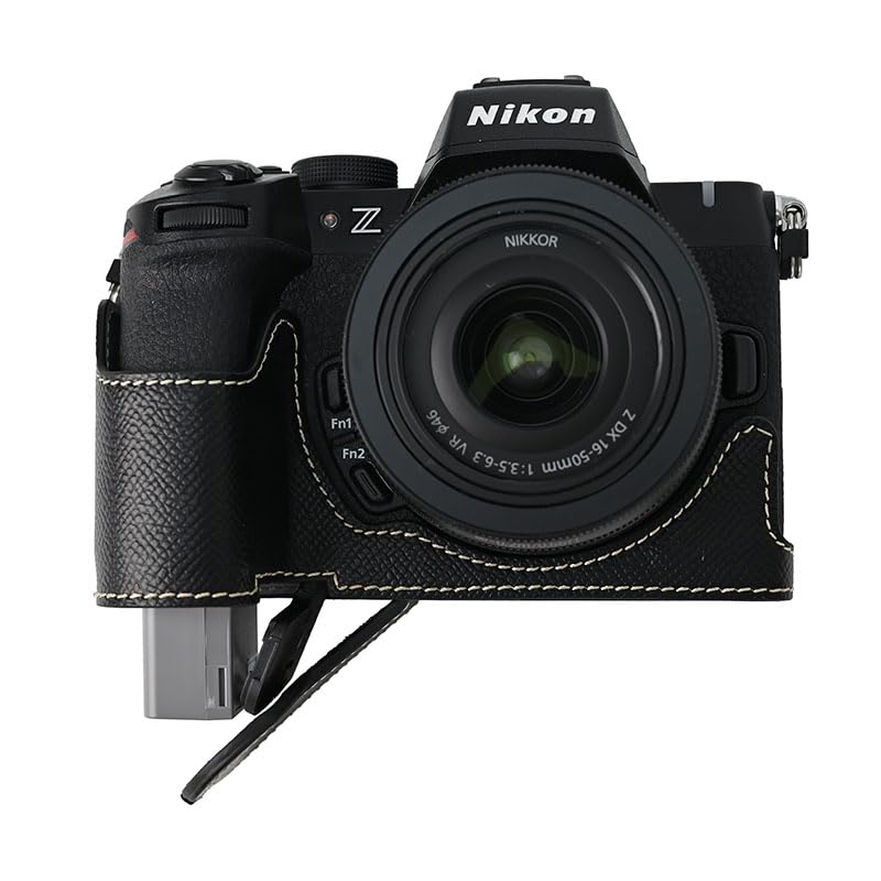 SIUTATDSH PU Leather Camera Case for Nikon Z and Mark II Includes a camera and portable tripod and includes battery Z50II, 50, M2, Cameras. holder,