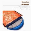Emergency Blanket & Sleeping Bag: Heat Insulated, Warmth Retention, Lifesaving PE Orange