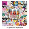 201 Small Fresh Graffiti Stickers Personalized Creative Decorative Water Cup Mobile Phone Case Suitcase Stickers