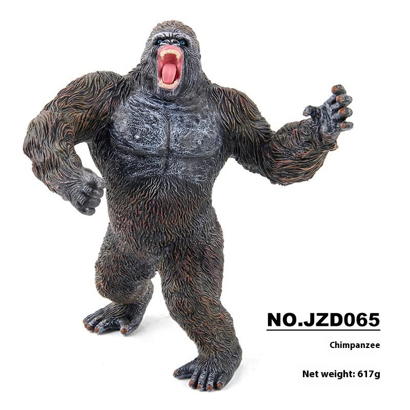 Animal Jurassic Simulation Dinosaur Animal Model Solid Tyrannosaurus King Kong Gorilla Dinosaur Ornaments Toy