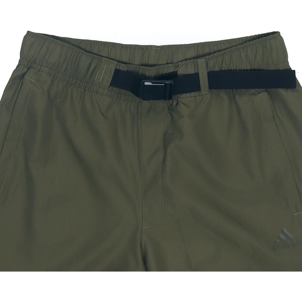 Adidas Solid Color Simple Sports Straight Shorts Men Bottoms Dark-Olive-Green HE9935
