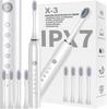 Sonic Electric Toothbrush White 4 Heads 6 Modes