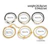 Ingemark 6Pcs/Set Bohemia CCB Imitation Pearls Rice Bead Bracelet for Women 2026 Trendy Summer Beach Party Bangles Jewelry Gift