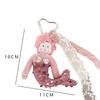 Korean Style Plush Mermaid Doll Key Chain Lace Ribbon Stuffed Plush Dolls  Backpack Decor