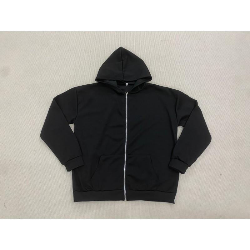 Unisex Double-Sided Leopard Print Hooded Zip-Up
