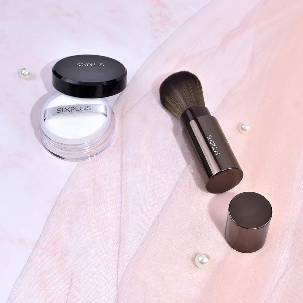 SIXPLUS Rotating Powder Brush, Magnetic, Portable, F44 Makeup Brush