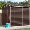 VidaXL Garden Shed, Tool Shed with Handles, Tool Shed with Sloping Roof, Terrace Storage Shed, 3188270