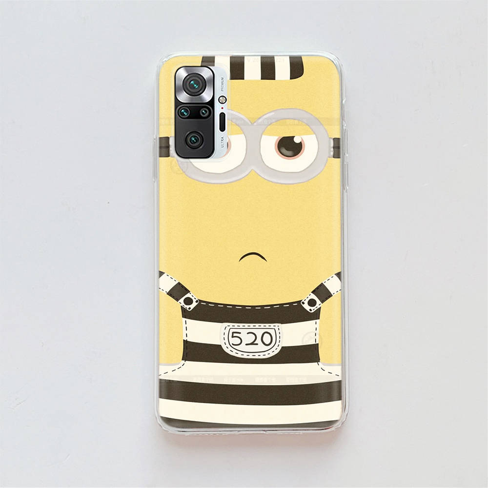 Husă Transparentă pentru Samsung A04 A14 A23 A34 A54 M23 M33 M52 M53 Realme Narzo 50 50I 50a Prime C35 C55 C30S 10 9 Pro M-77 Desene Animate Minioni
