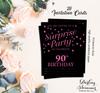 Darling Souvenir Black Birthday Invitation Card Printable Elegant Fill or Write In Blank Party Invites 28 Pcs 5 X 7