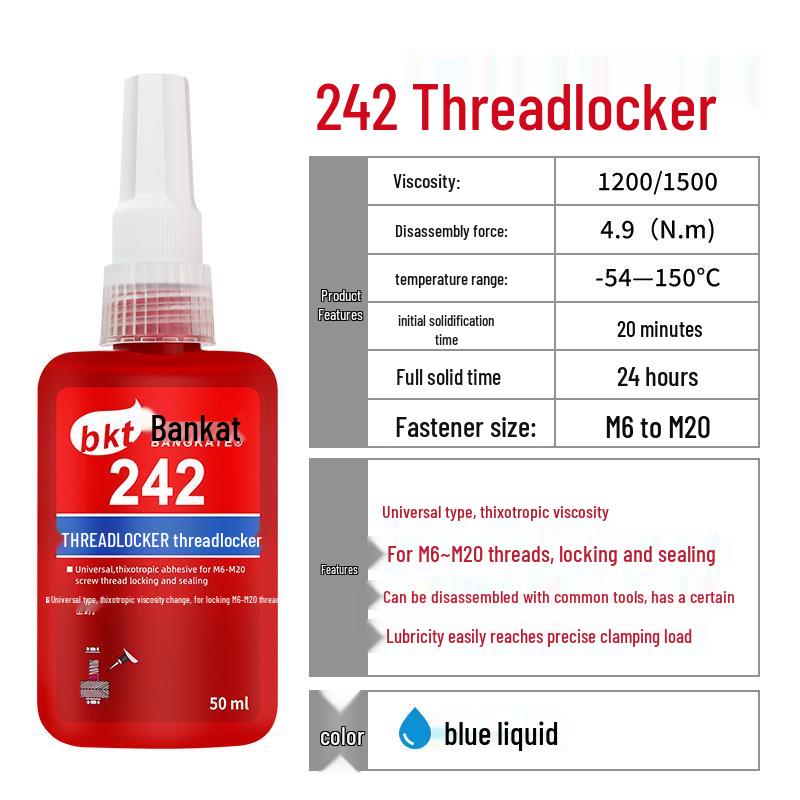 Anaerobic Threadlocker Sealant Glue: Anti-Loosening Screw Fastener