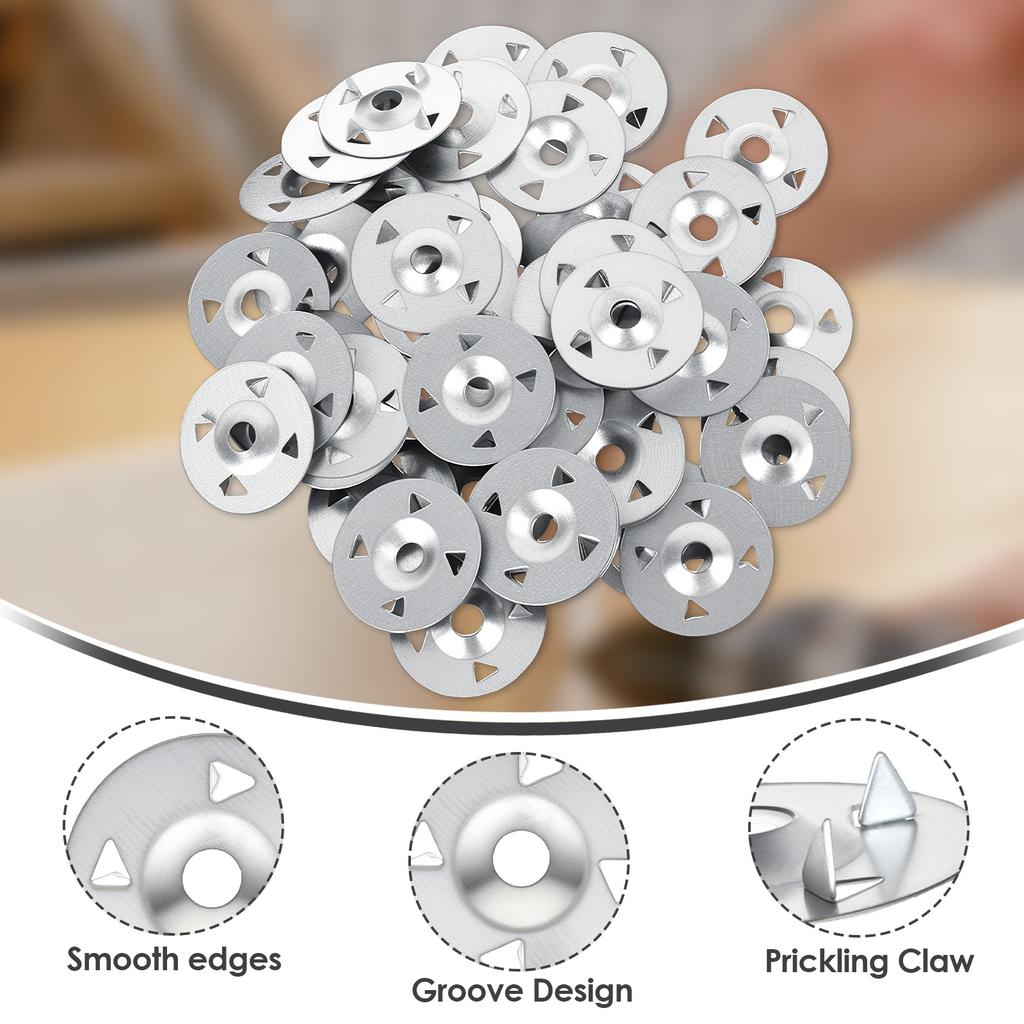 200Pcs Foam Board Fastener Insulation Washer Set 1.1 Inch Foam Board Fixing Fastener with 200 Screws and Cut for Composite Boar