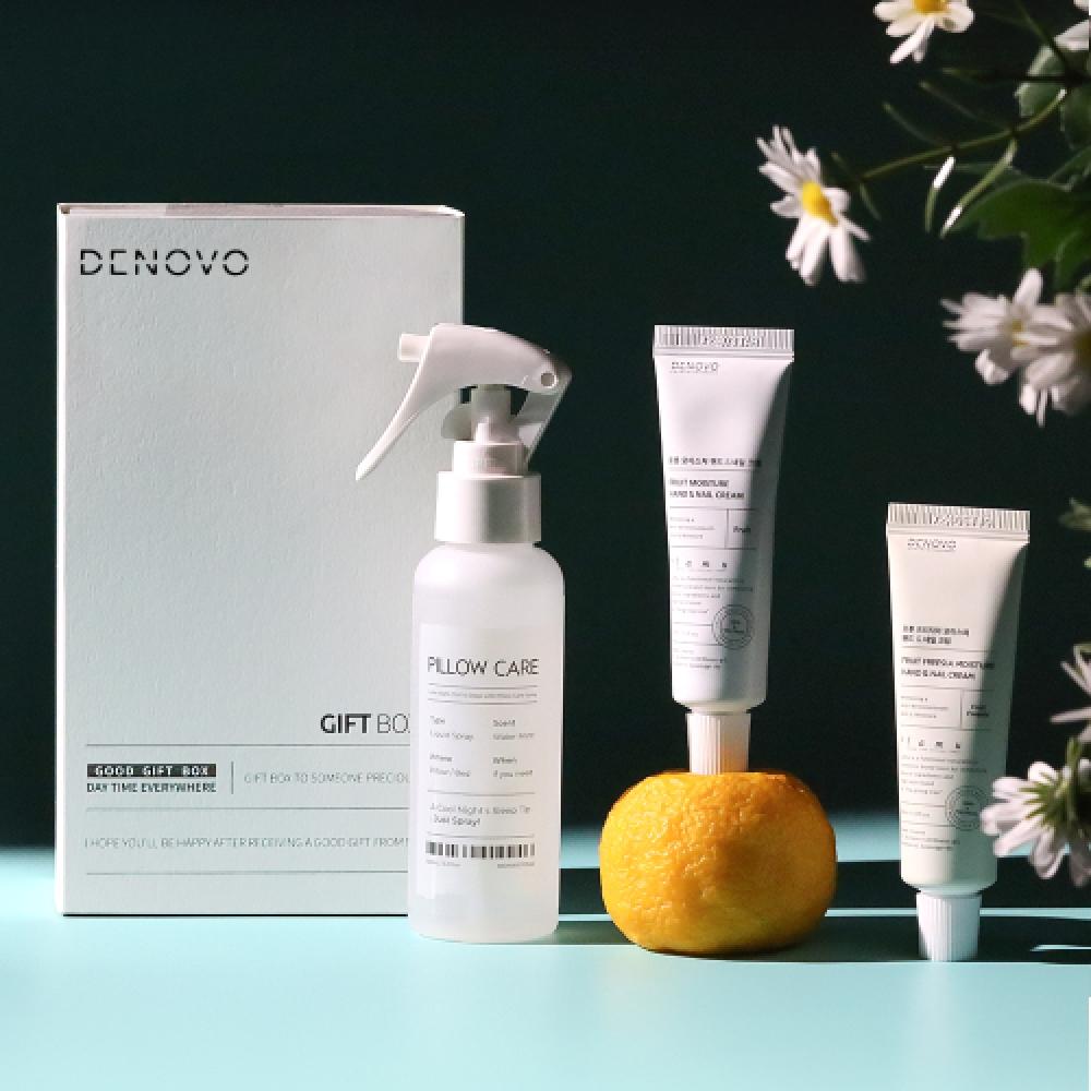 Denovo [package] Moisture Hand   Nail Cream+pillow Care Spray Set Freesia scent