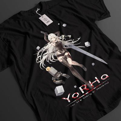 Nier Automata Shirt YoRHa 2B T-Shirt 9S T-Shirt A2 Oberteil Eve Nines Adam Anime T-Shirt