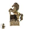 Pferdefigur Dekor Feng Shui Messing Pferdestatue mit Münzen Chinesisches Tierkreiszeichen Glückspferd Skulptur Heim Büro Tischplatte Ornament