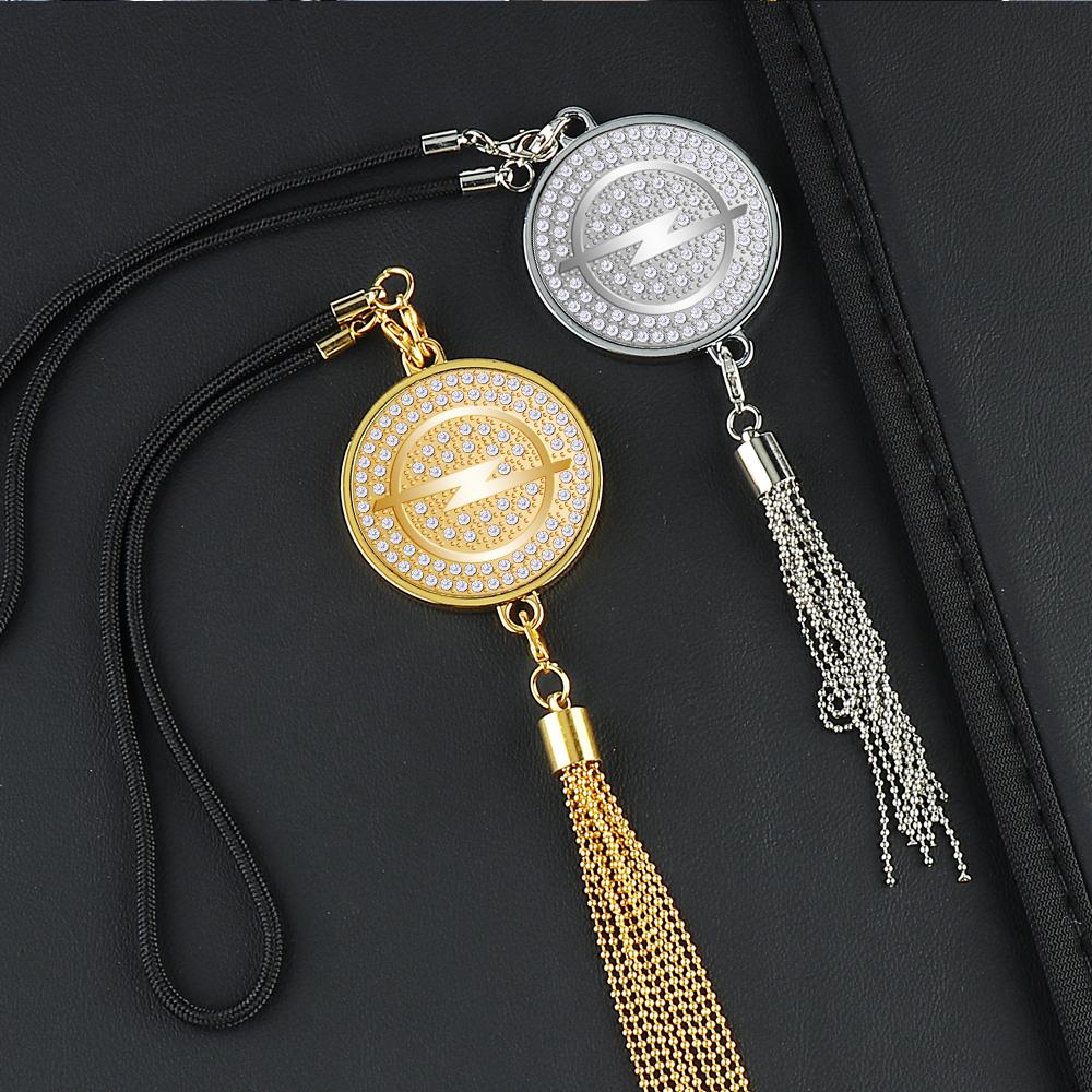 For Opel OPC Astra K Vectra Corsa Zafira Insignia Mokka Car Logo Rearview Mirror Hanging Ornament Pendant Decor Auto Accessories Rj7