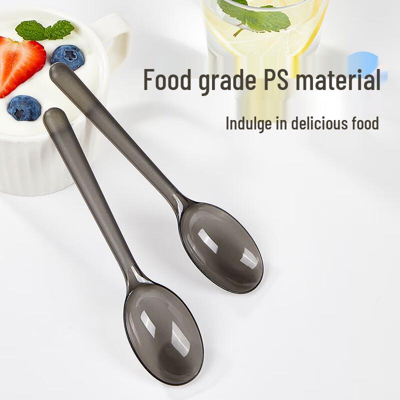 Individually Wrapped Disposable Plastic Spoons (100-count)