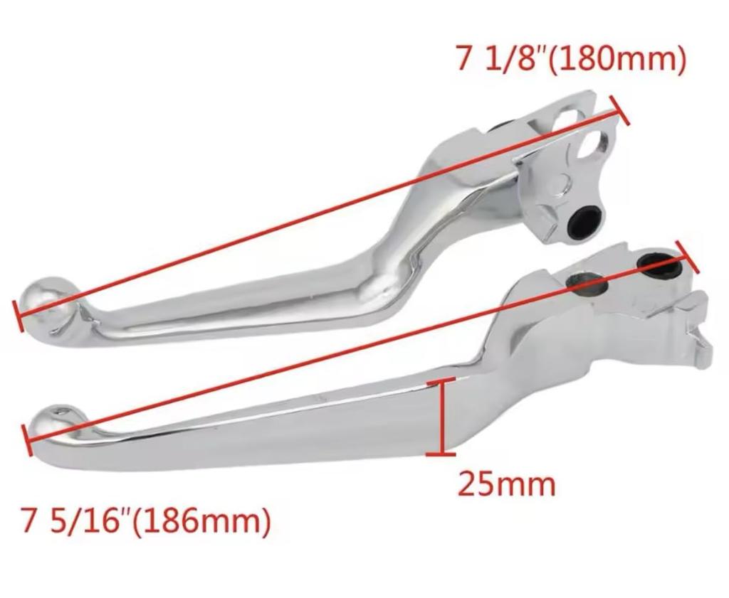 Deepa Ribusu Harley Sportster Softail Vänster och Höger Bromshandtag Kopplingshandtag Ersättning Anpassad Reparation Kompatibel Produkt