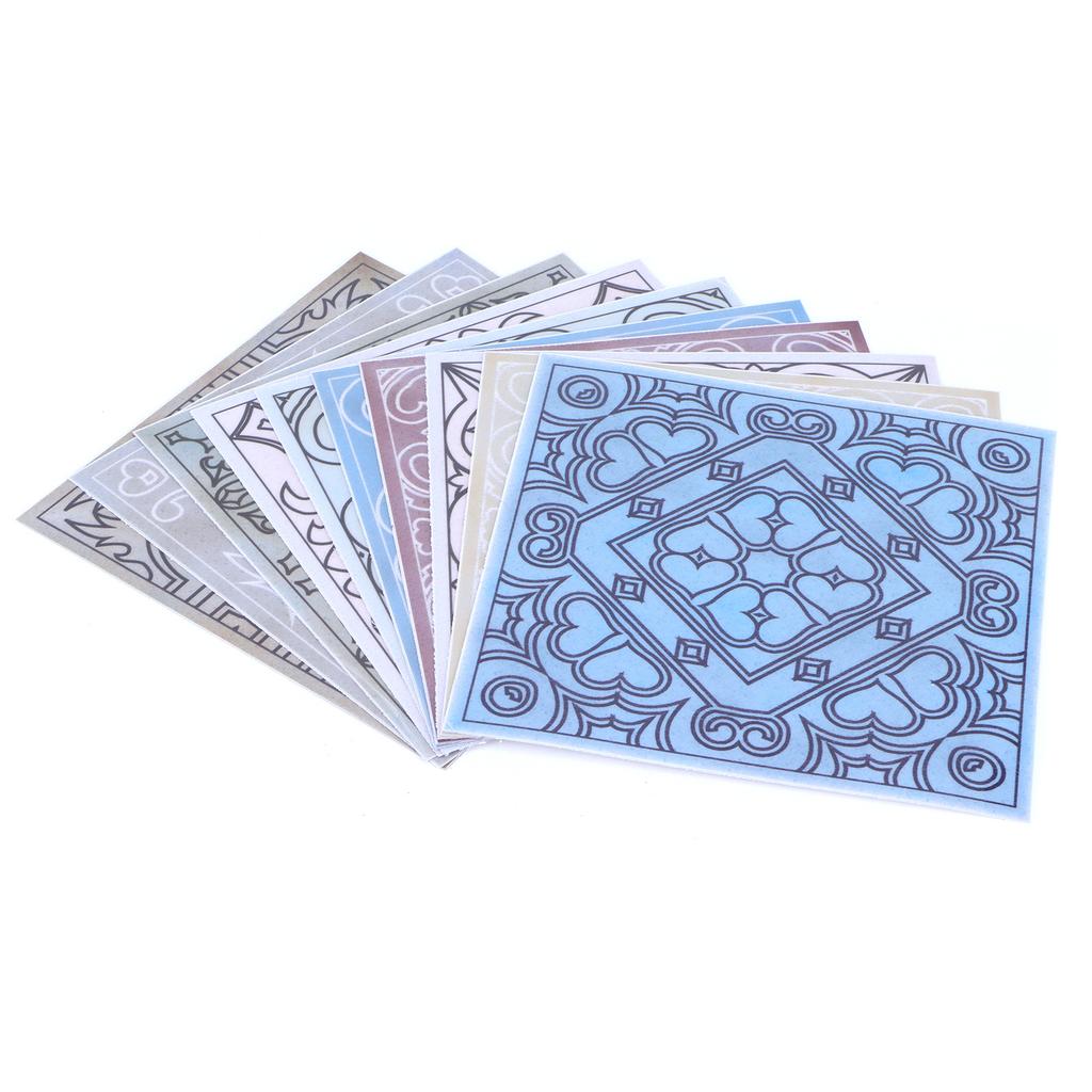 10 STÜCKE Fliesenaufkleber Wasserdicht Ölfest Selbstklebend Wandaufkleber Abziehbild Küchendekoration