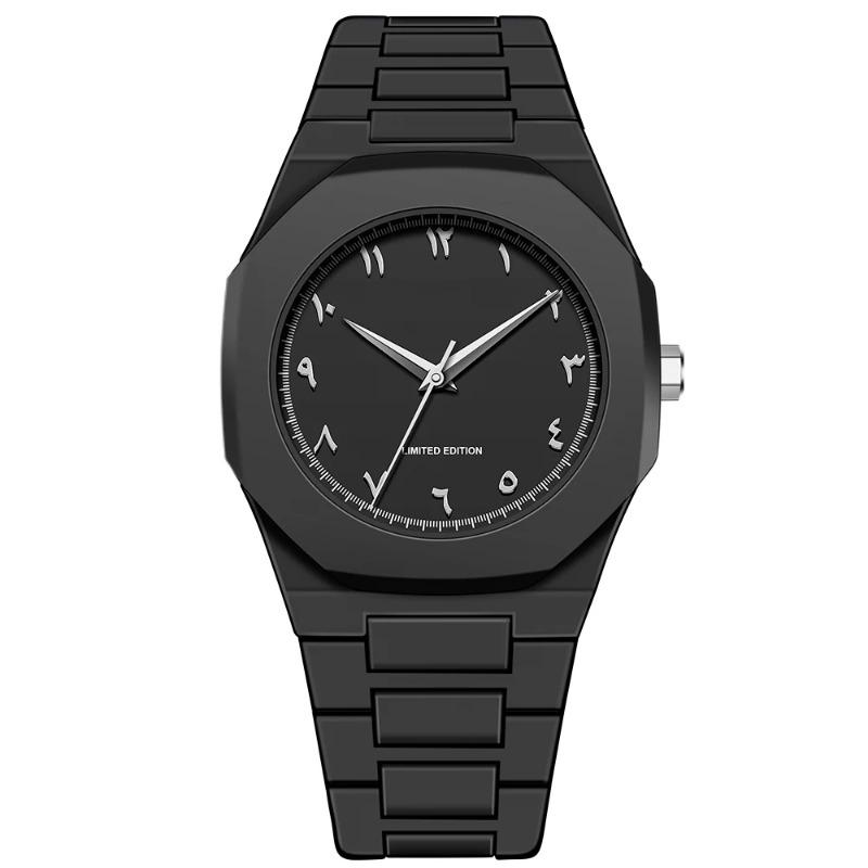 Lightweight Plastic Band Case Full Black Watch for Men Classic Simple Reloj Quartz Wristwatch Male Man New Fashion Style Clock