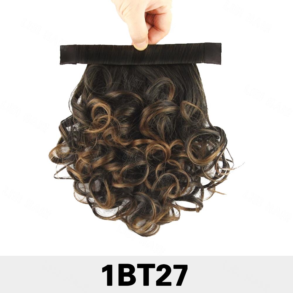 MISS WIG Extension Coda di Cavallo Sintetica Corta Riccioluta Ondulata Clip In Avvolgente la Coda di Cavallo per Donne