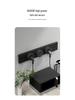 Surface-Mounted Anti-Shock Adjustable Power Strip with Switch Track for Kitchens