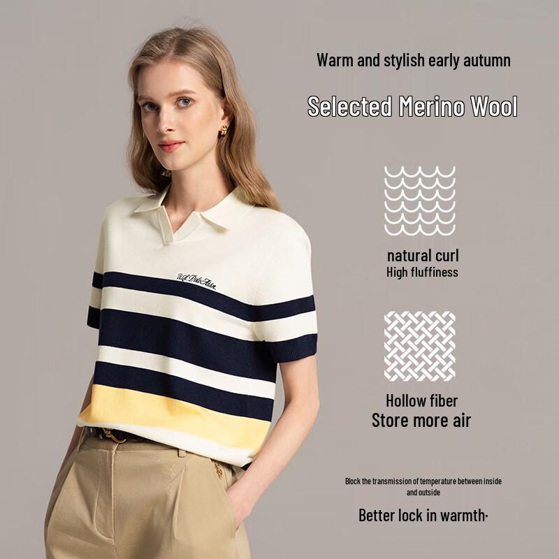 U.S. POLO ASSN. Women's Striped Cooling Polo Shirt