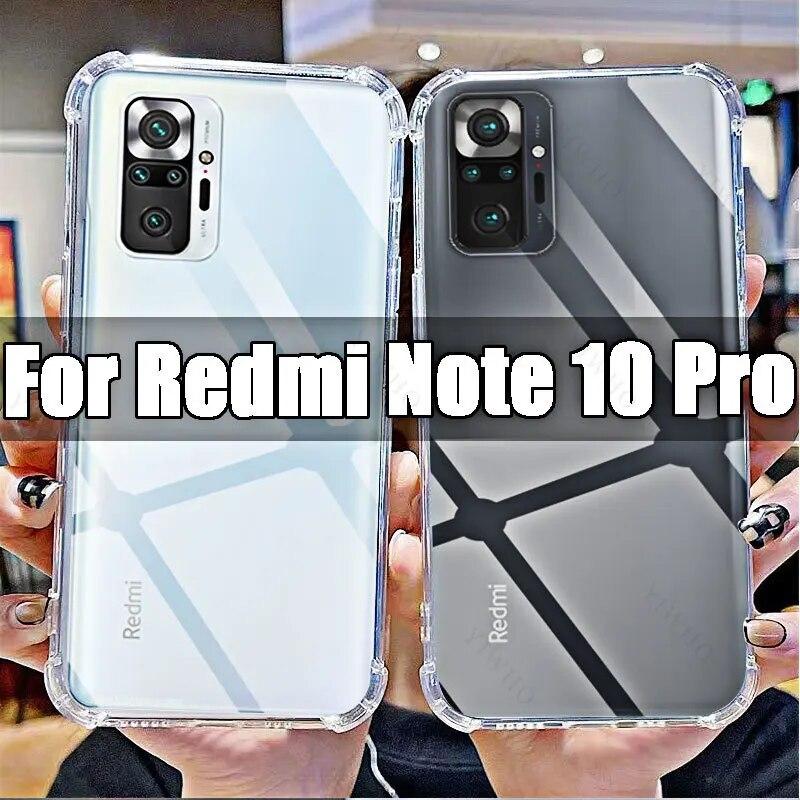 

Мягкий силиконовый противоударный прозрачный чехол для Xiaomi Redmi Note 10 Pro HD, прозрачные чехлы для Redmi Note10Pro 6,67 M2101K6G