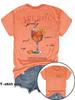 Women's Summer APEROL Print Short Sleeve T-Shirt - European & American Fashion, Hot Selling
