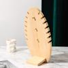 Wood Flame Shape Jewelry Display Pendant Necklace Display Board Organizer Shelf Storage Holder Showcases