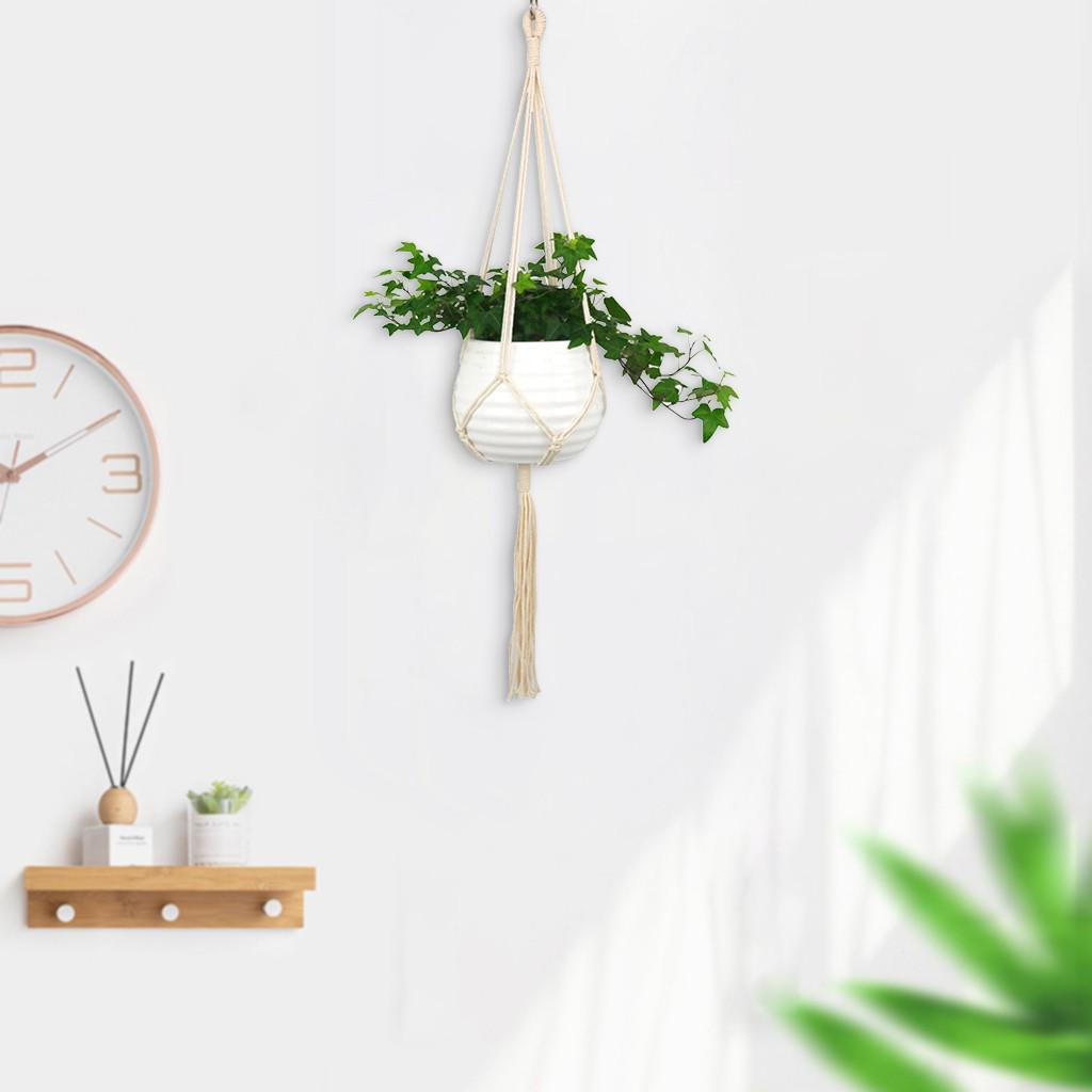 

Европейские вешалки для растений, подвесная корзина для цветов в помещении с декоративными деревянными бусинами 27 бежевый