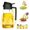 2in1 470ml Kitchen Spray Oil Dispenser Oil Cruet Bottle Oil Spray Kitchen Utensils for Kitchen Barbecue Oils Sprayer Container
