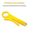 3pcs black/blue/yellow portable wire stripping pliers small wire stripping knife wire cutting tool network cable crimping pliers