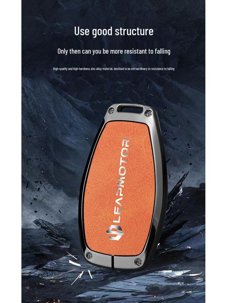 Key Case for 2023 Leapmotor C11/T03/C01 Models: Full Protective Cover for Men and Women with Buckle